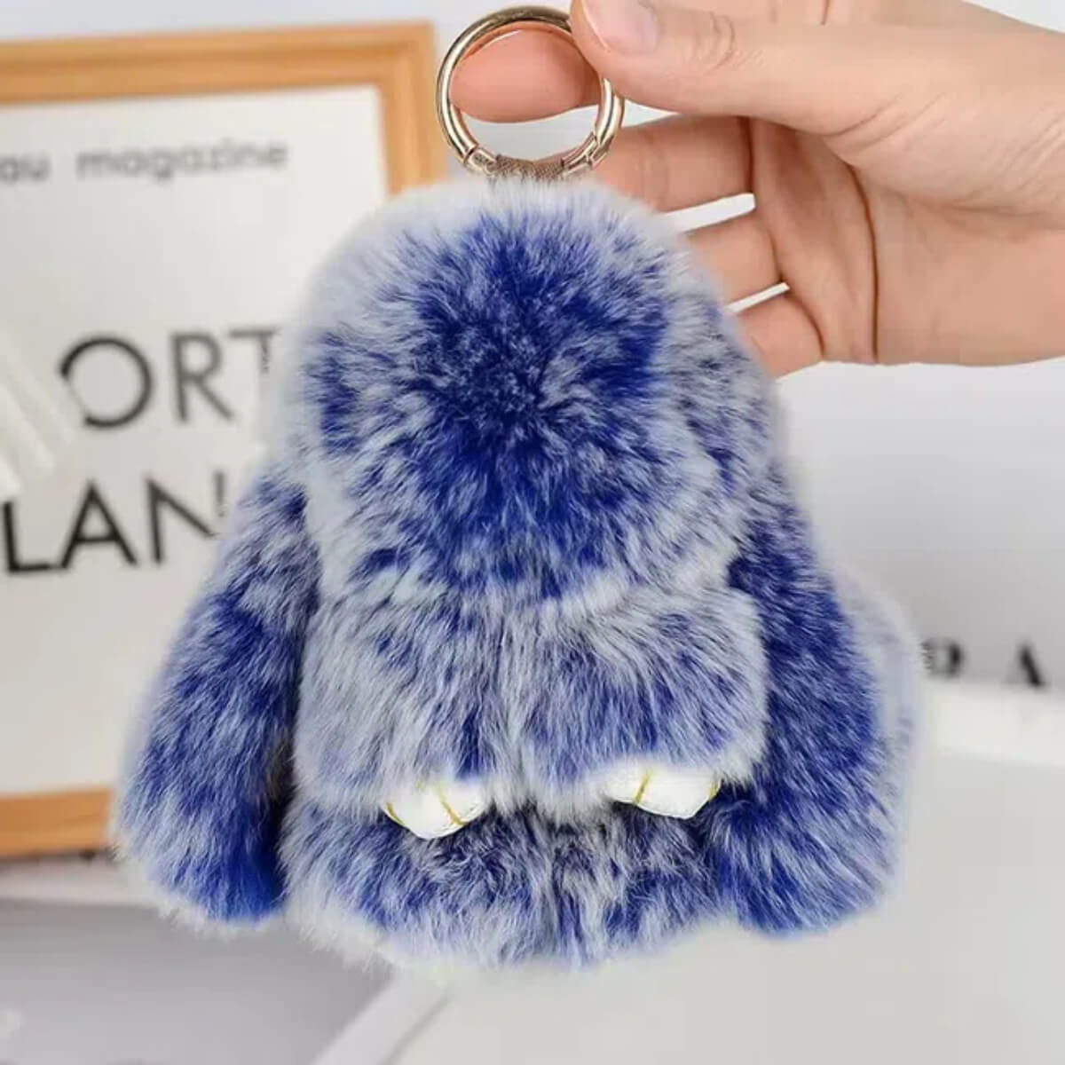 Meet your new favorite accessory — our handmade plush bunny keychain! 🐰