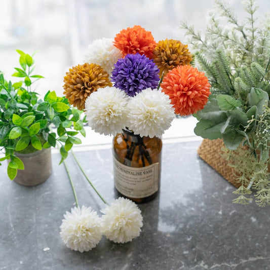 Infuse elegance into your space with our Premium Artificial Dandelion and Faux Flowers in a vibrant mix of colors. 🌼
