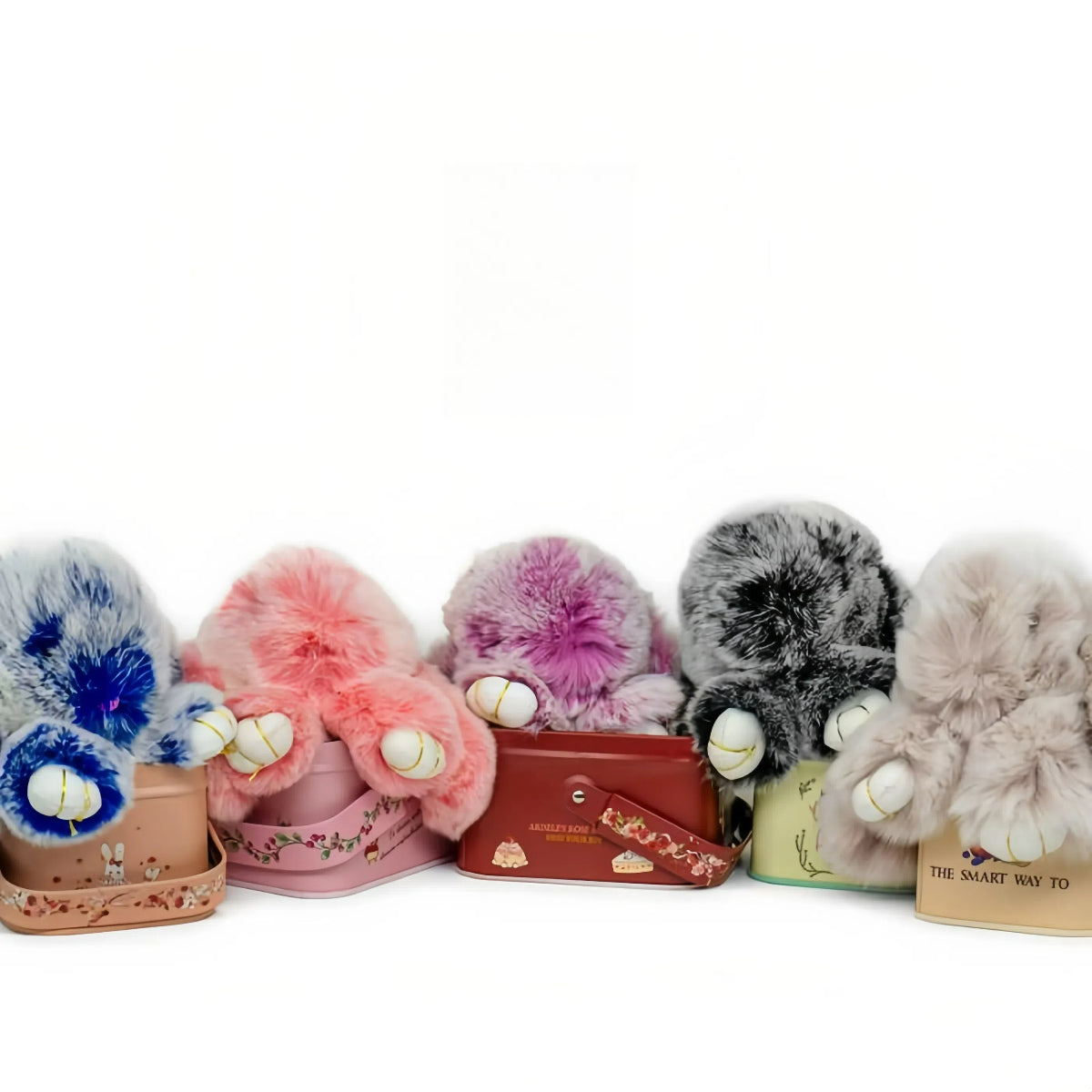 Meet your new favorite accessory — our handmade plush bunny keychain! 🐰
