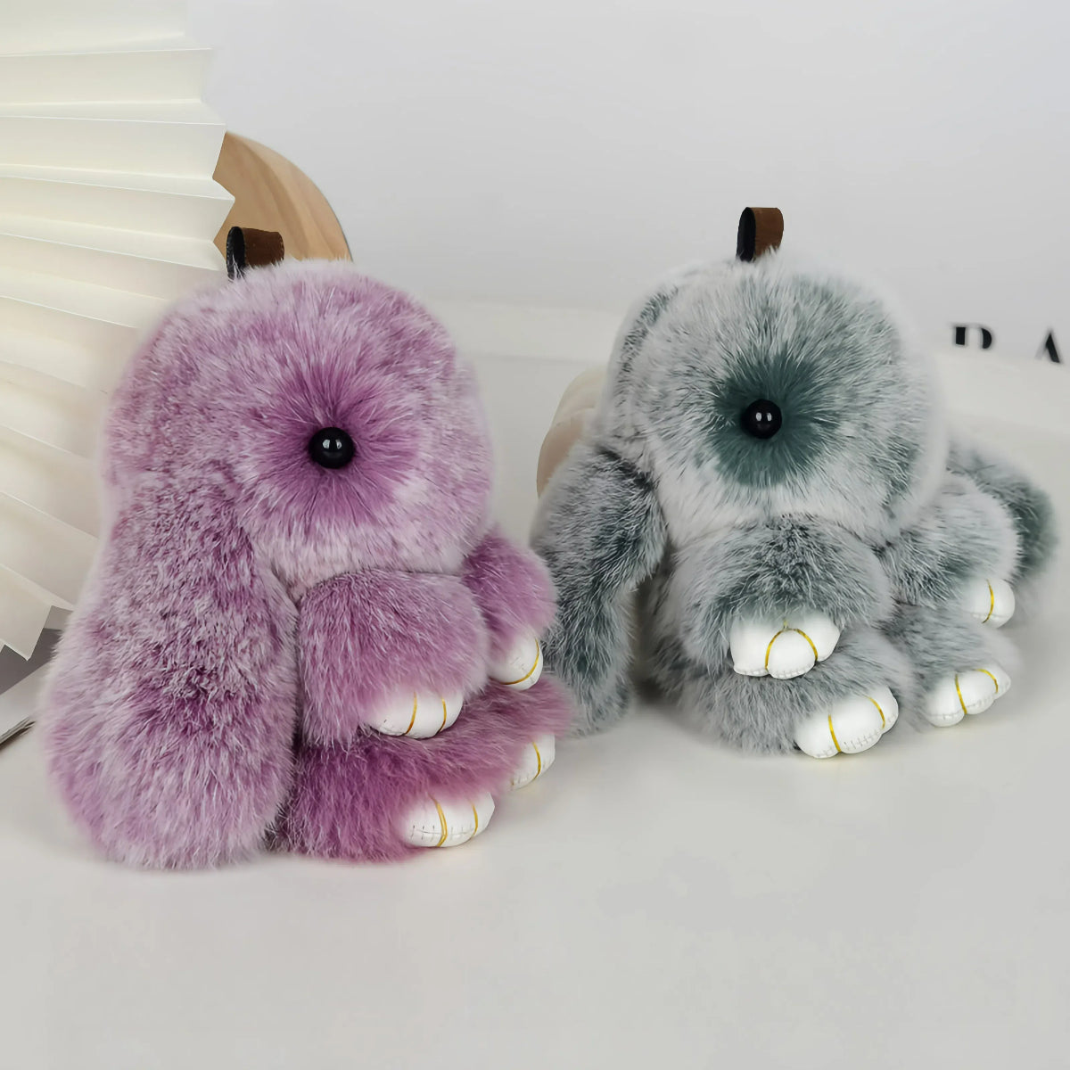 Meet your new favorite accessory — our handmade plush bunny keychain! 🐰