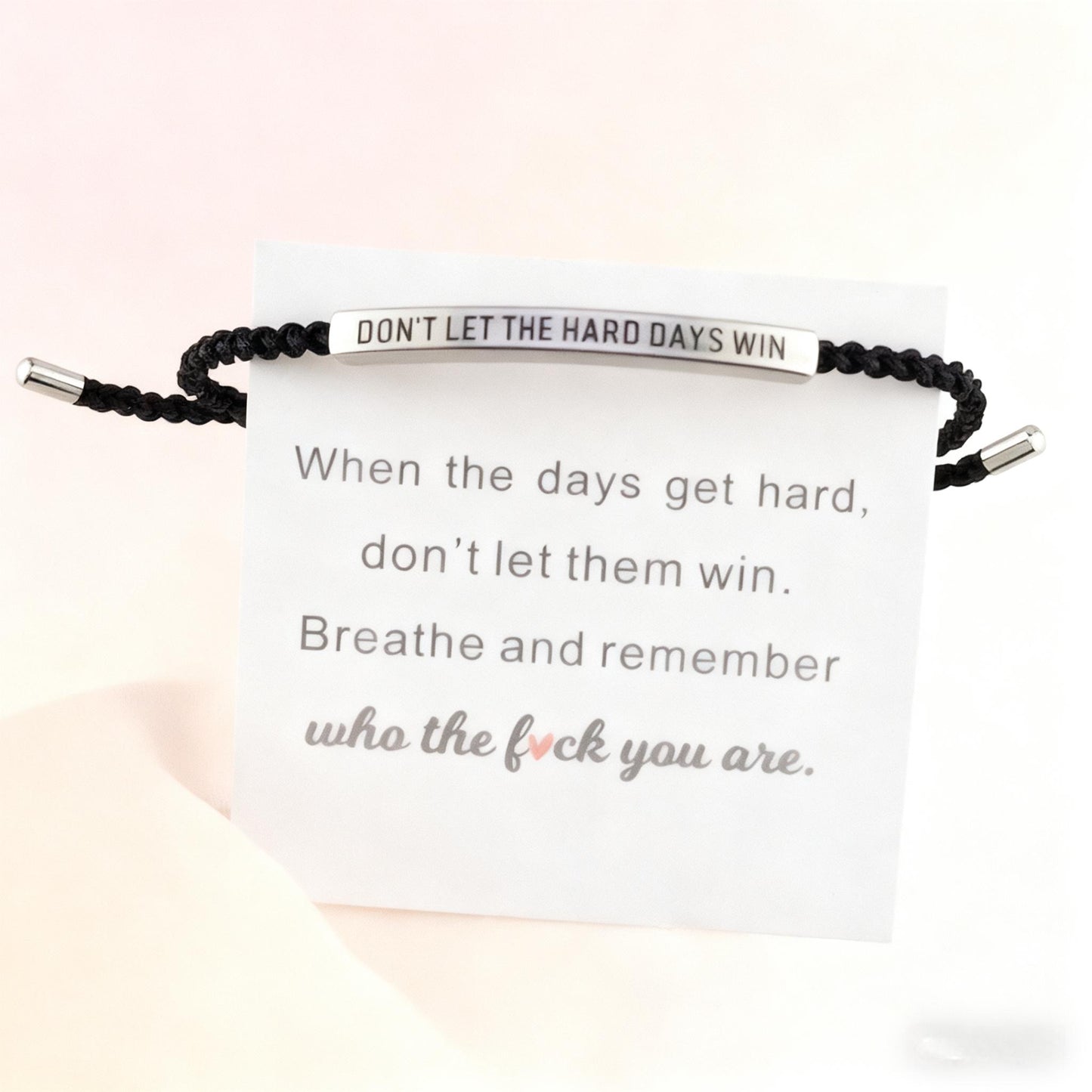 Don’t Let the Hard Days Win” Bracelet – Meaningful Gift of Strength & Encouragement