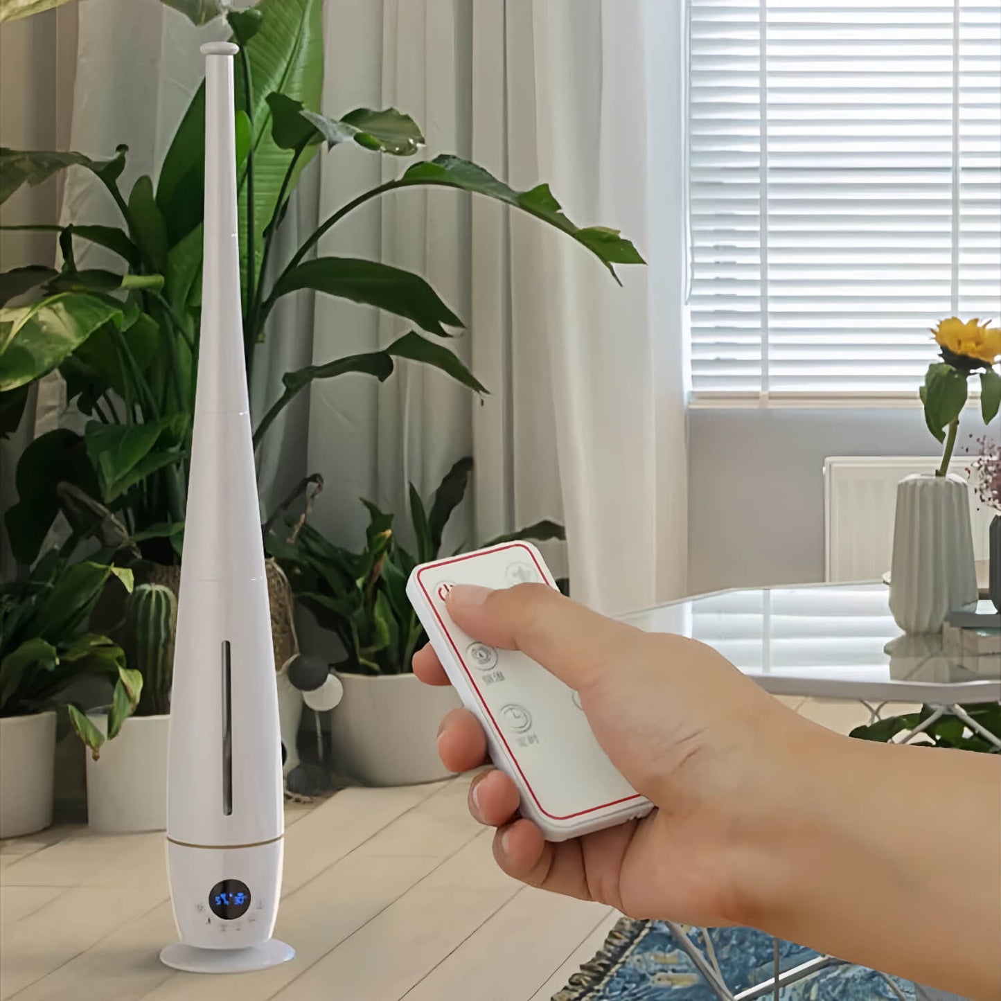 Remote Command Center: Command relaxation from anywhere with convenient remote control.
