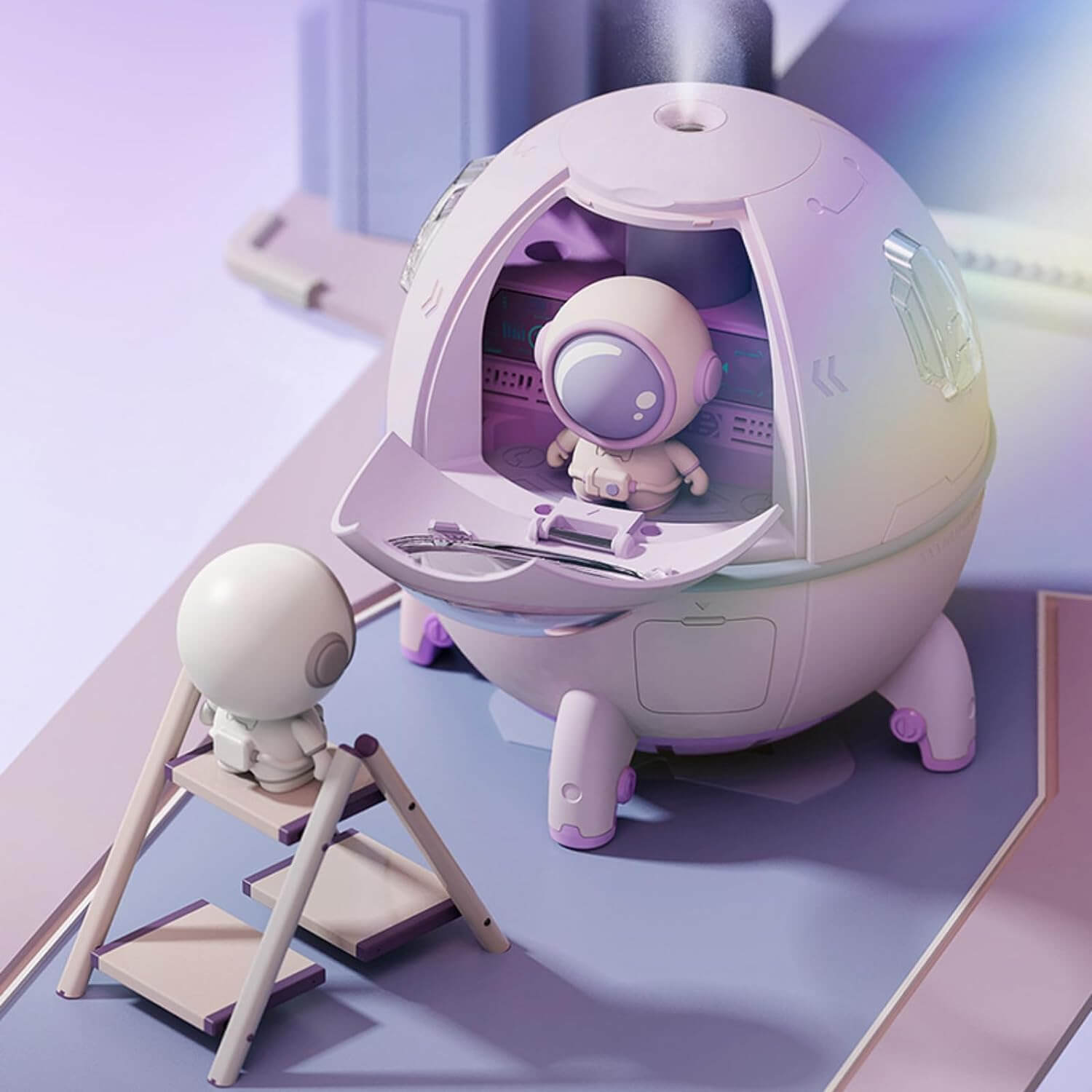 Enhance your ambiance with the intricate features of our standard-sized Space Lunar Exploration Humidifier.