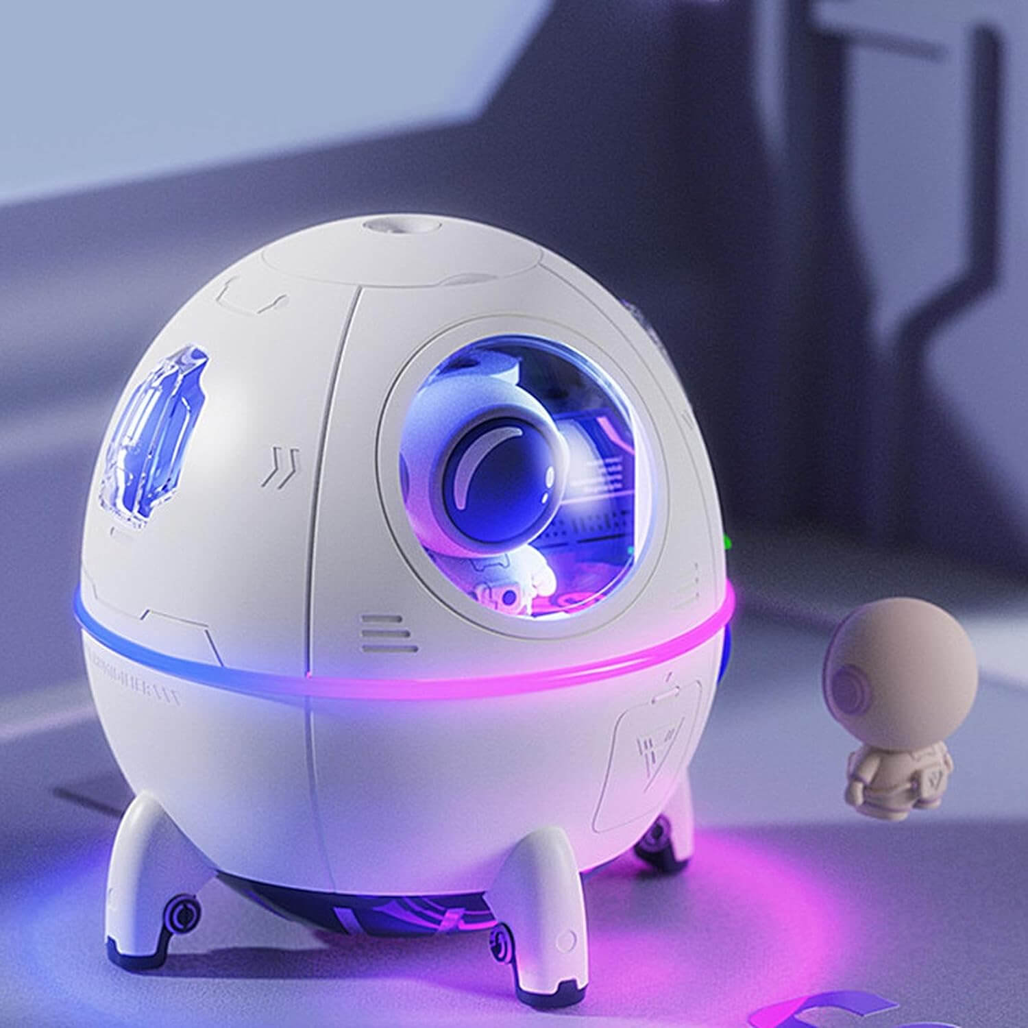 Imbibe the cosmic allure with the features of our standard-sized Space Lunar Exploration Humidifier