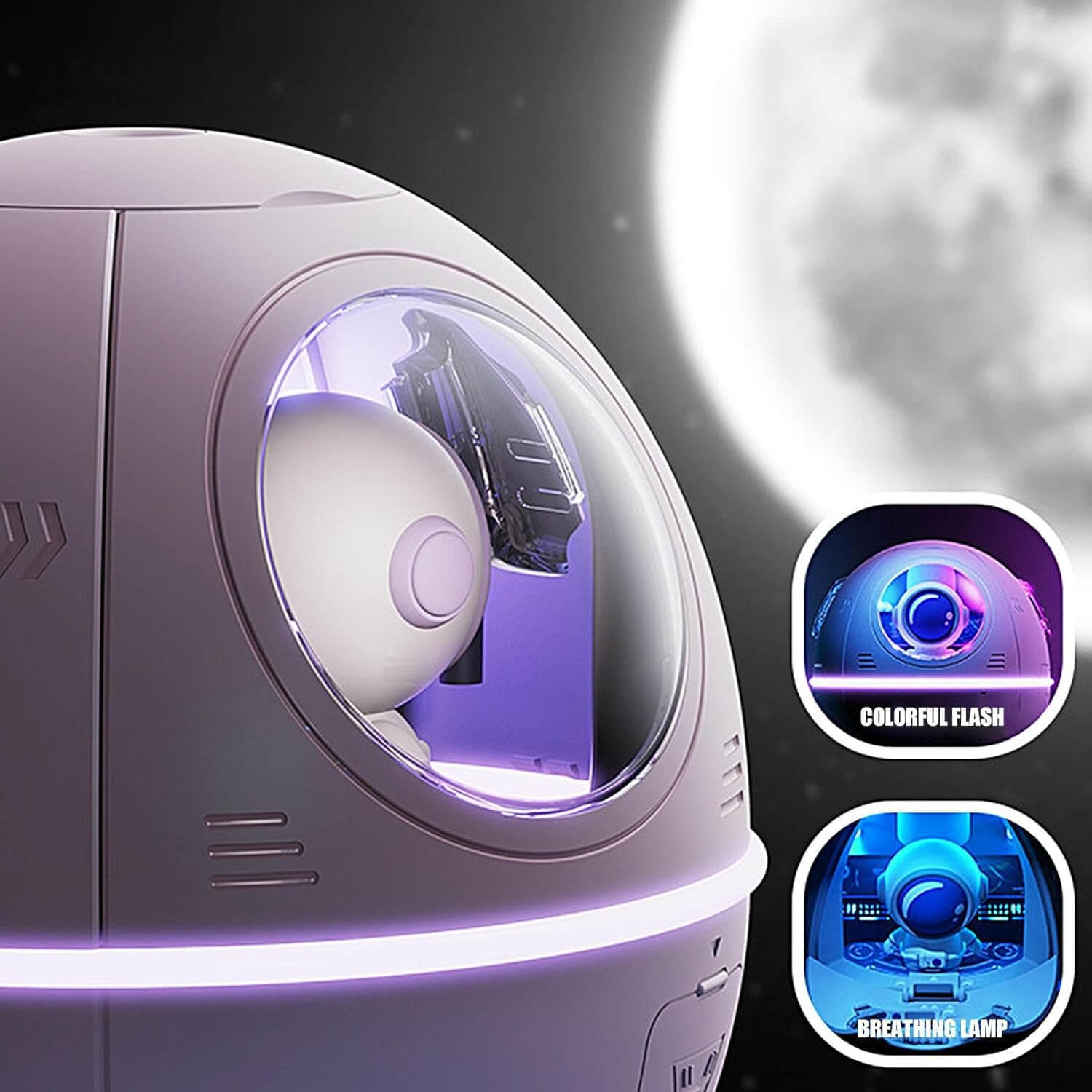 Delight in the craftsmanship of our standard-sized Space Lunar Exploration Humidifier. 