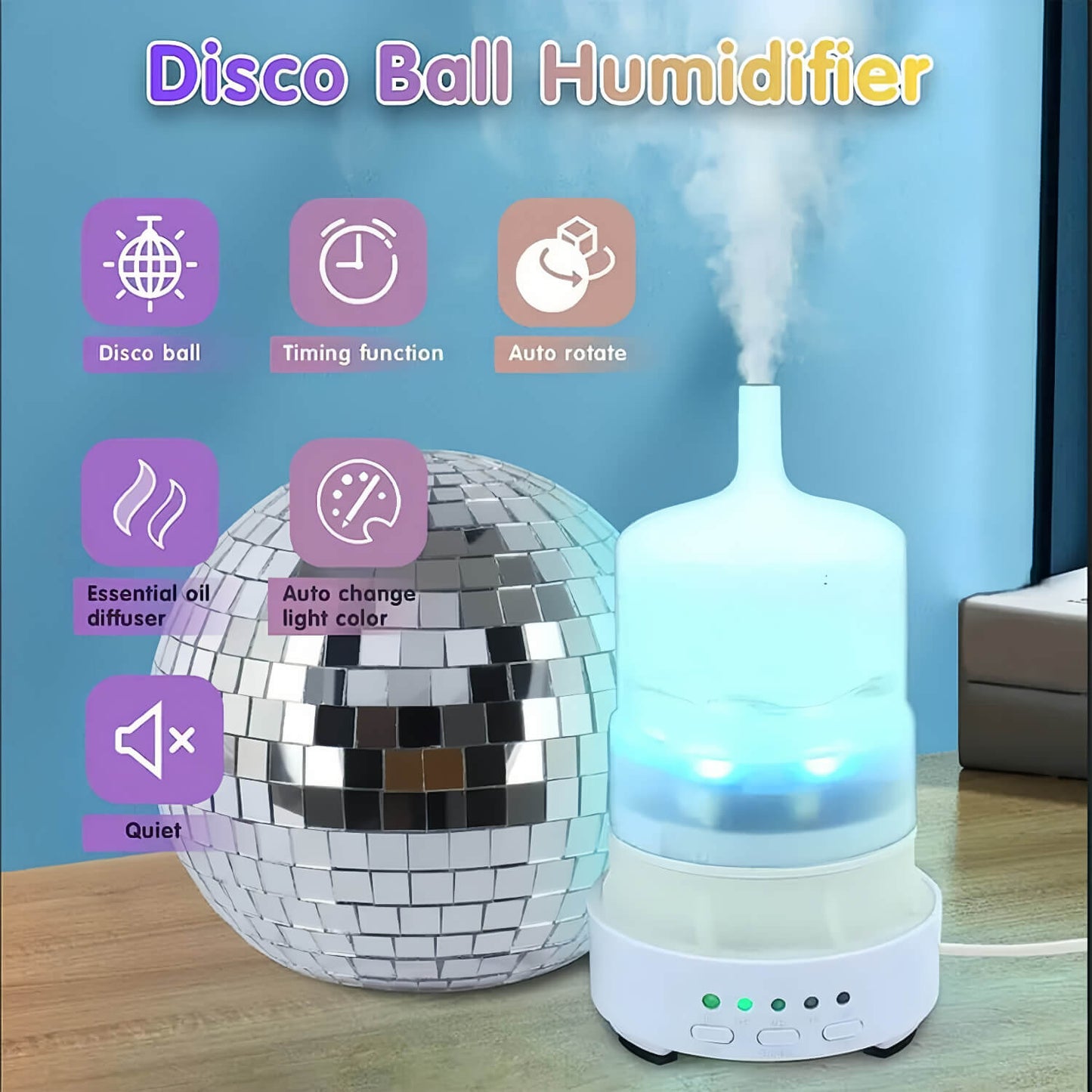 Disco Ball Aromatherapy Diffuser - Groovy party vibes at your fingertips!