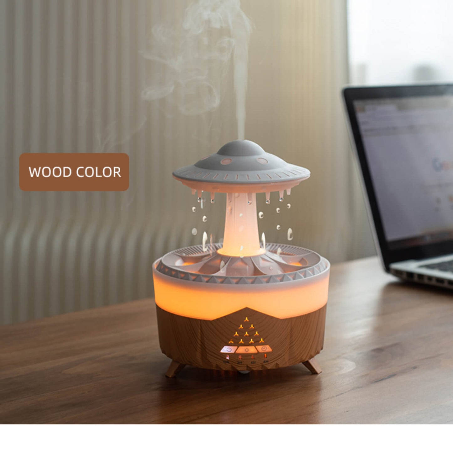 UFO Raindrop Diffuser - Wood Grain