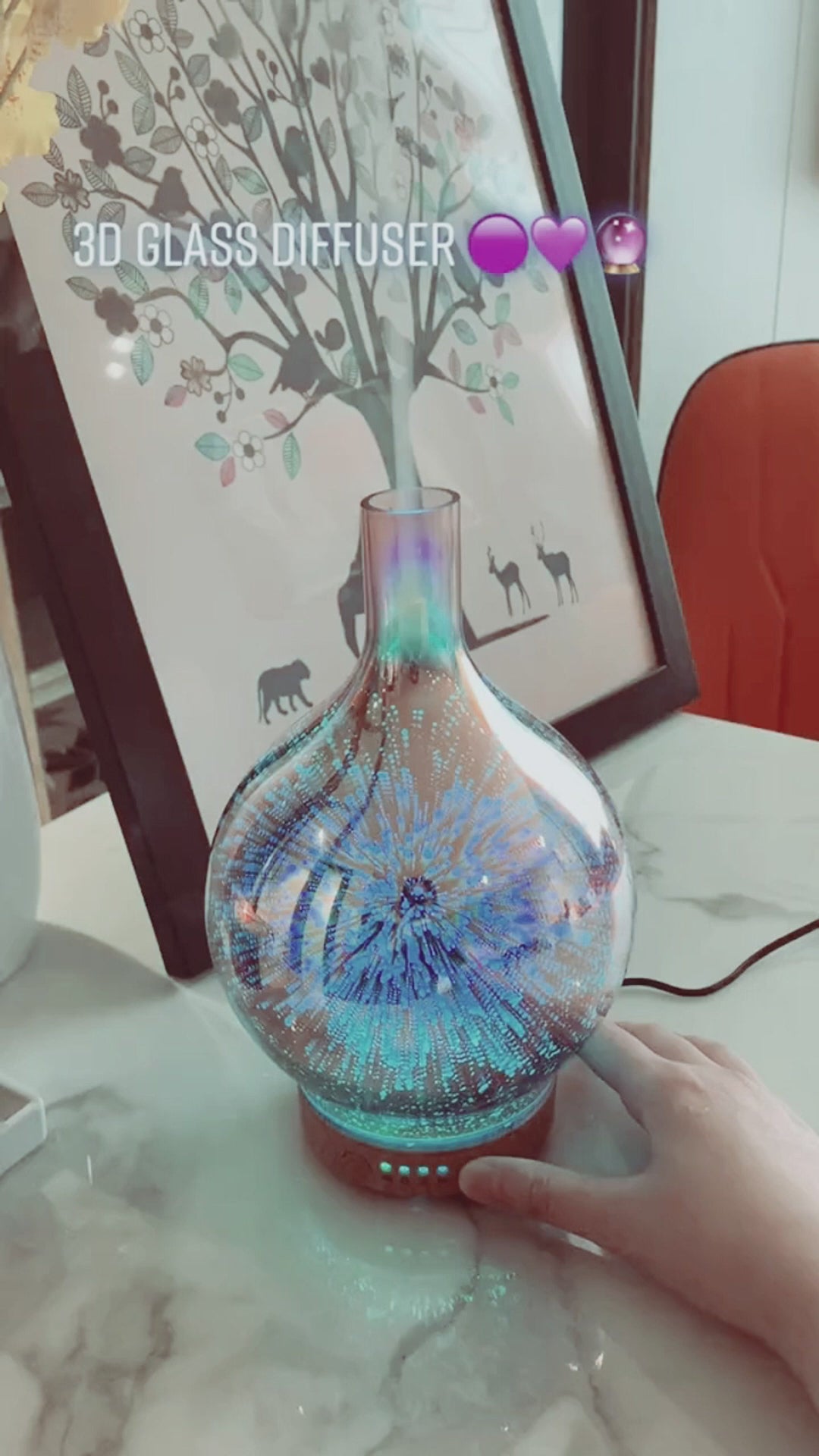 Video Presentation of Celestial Fireworks 3D Aromatherapy Diffuser