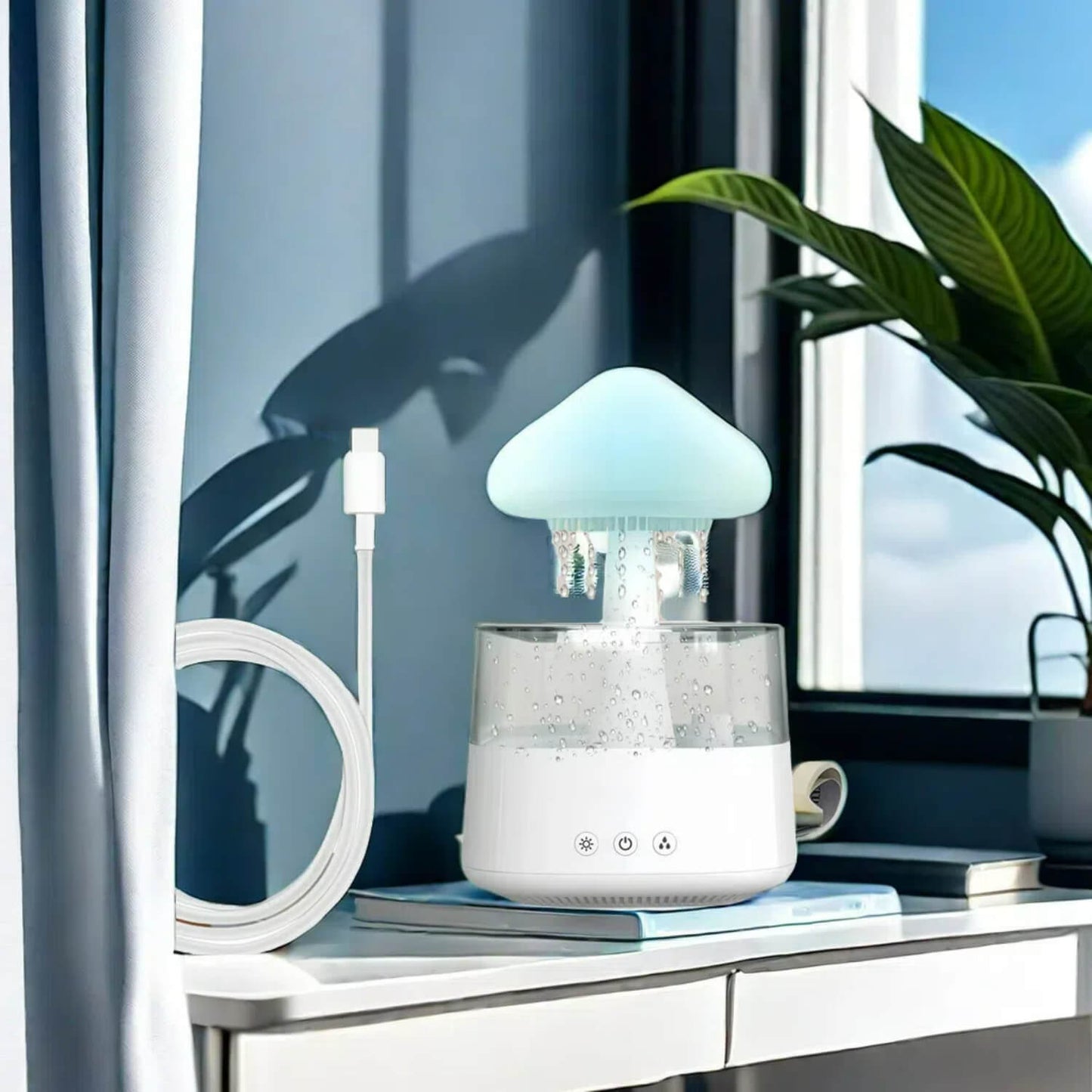 Upgraded Cloud & Rain Aroma Humidifier-1