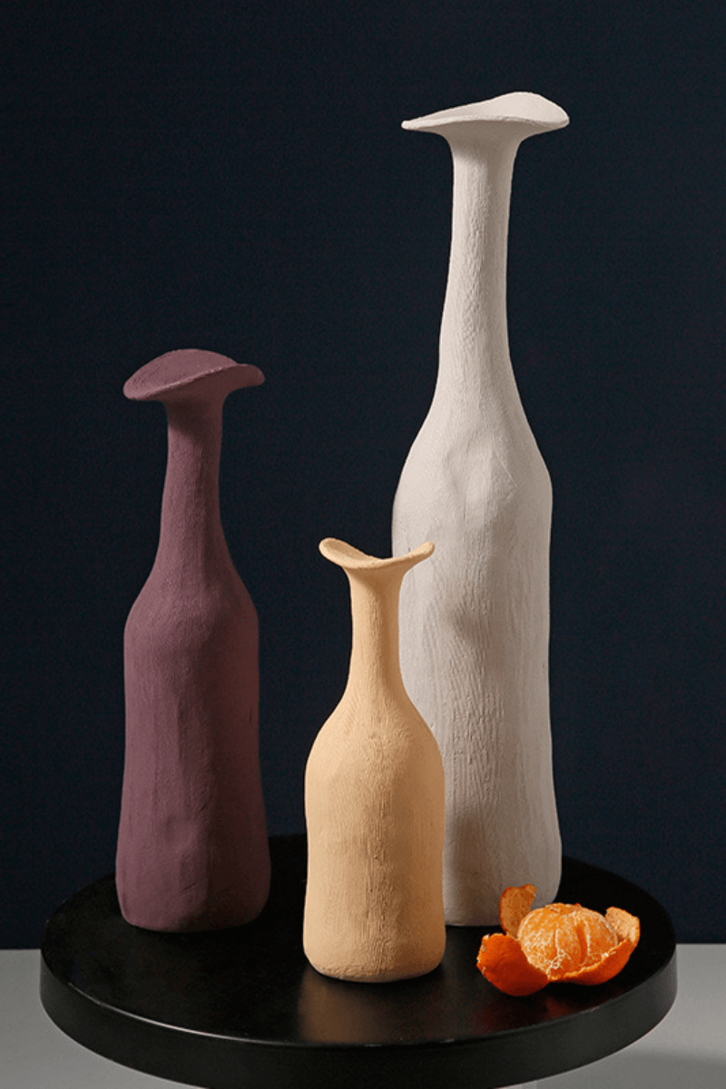 Modern Minimalist Home Decor Vases - Sleek ceramic vases adding elegance to modern homes.