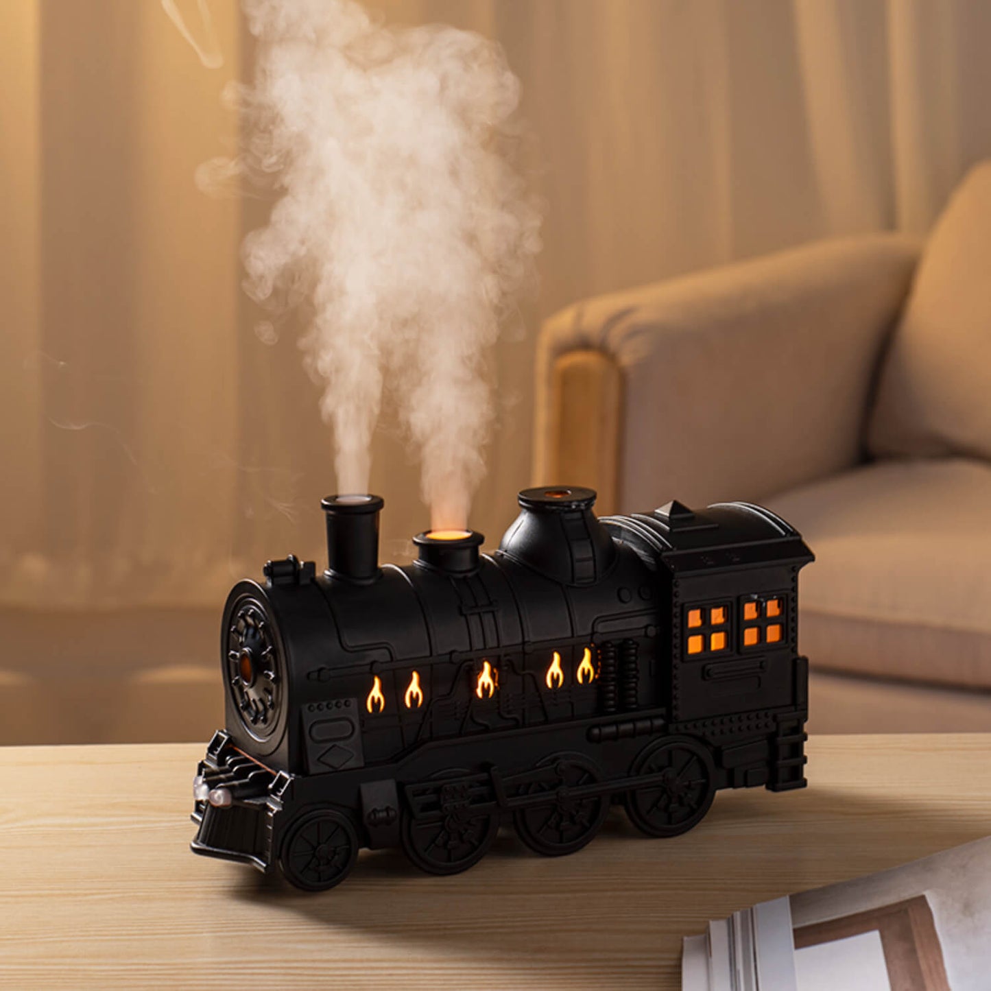 Transform your environment effortlessly and indulge in relaxation with our Small Train Aroma Humidifier. 🌈🚂✨