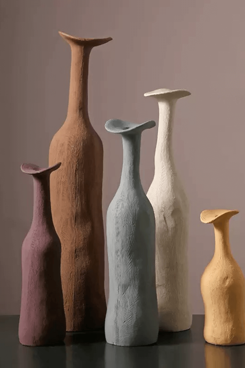 Sleek Design Ceramic Vases - Unique vases with a sleek and modern design.