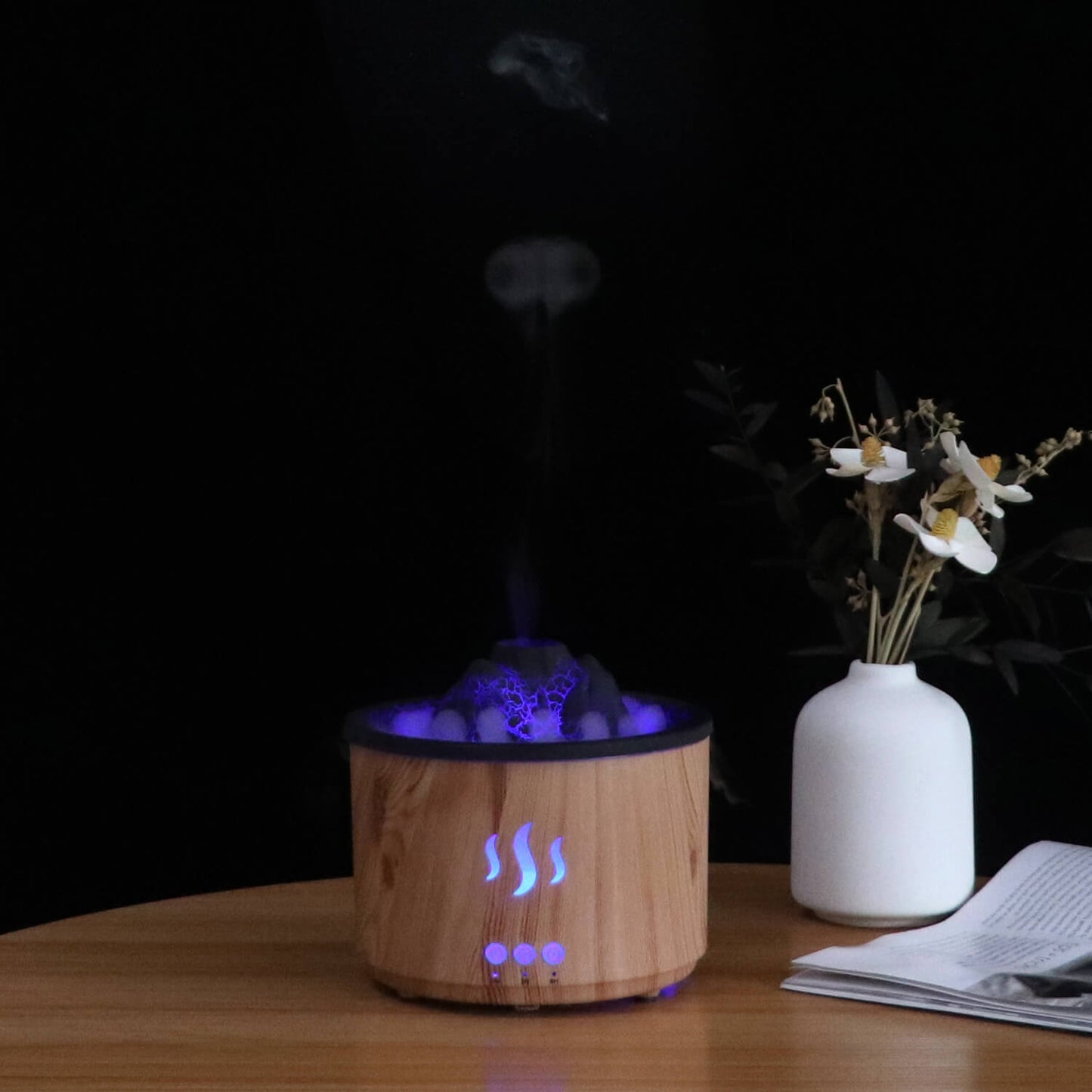 Transform any corner of your room into a tranquil oasis with our Volcano Aroma Humidifier.