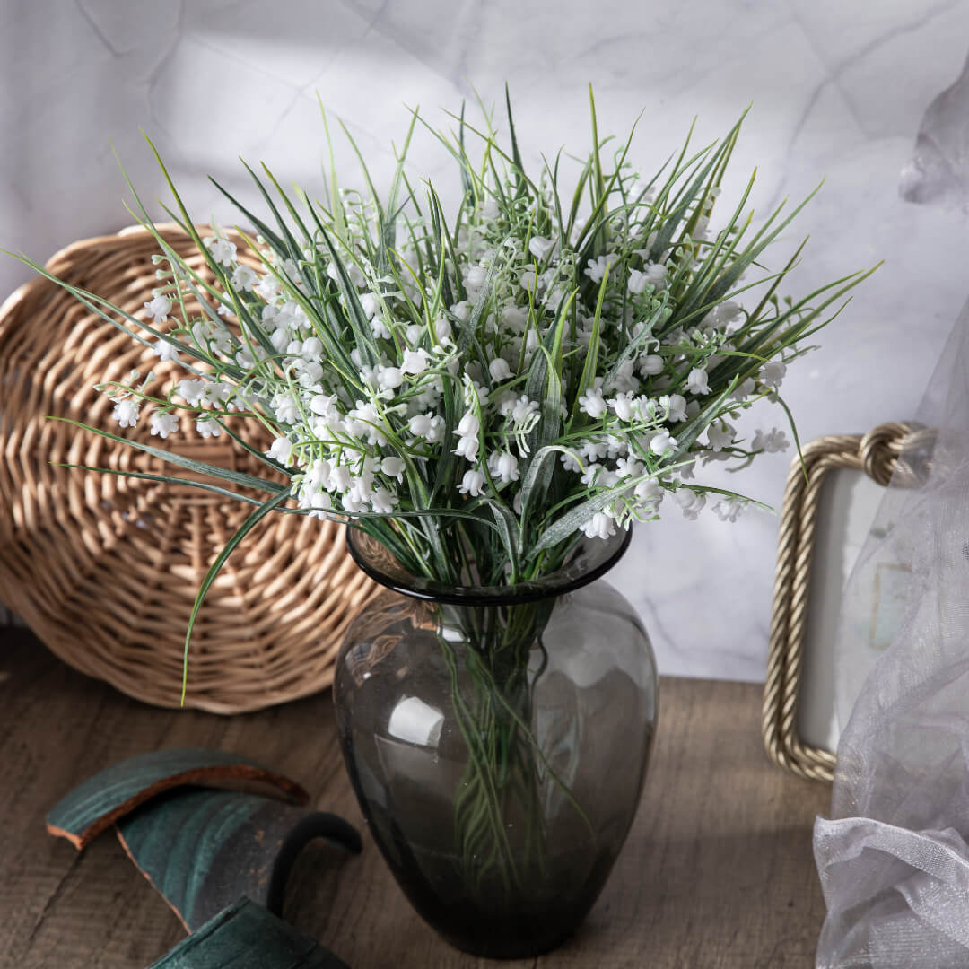 Close-up of Wind Chime Grass with its graceful plumes elegantly unfurling.