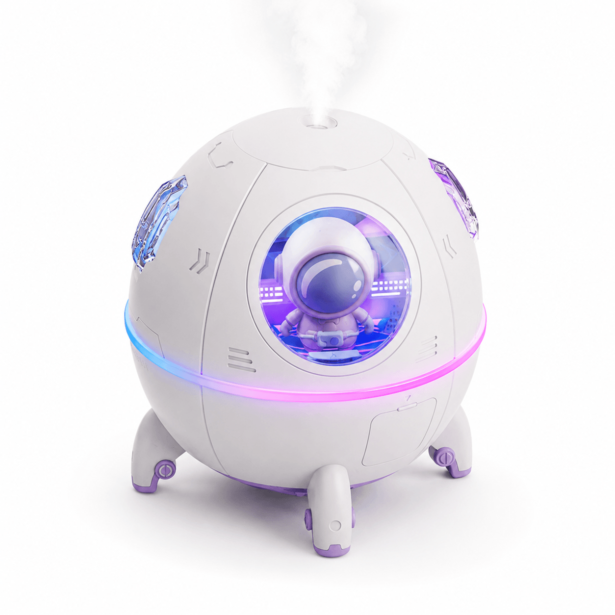 Standard size astronaut humidifier on a white background