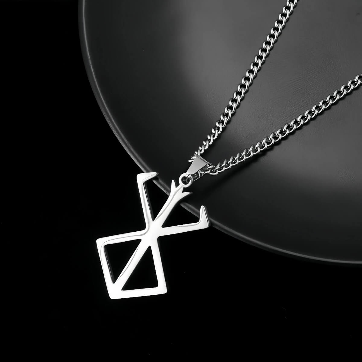 Dark Power Cross Pendant Necklace