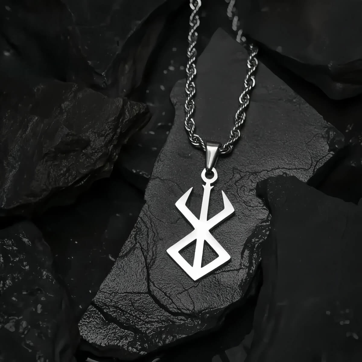 Dark Power Cross Pendant Necklace