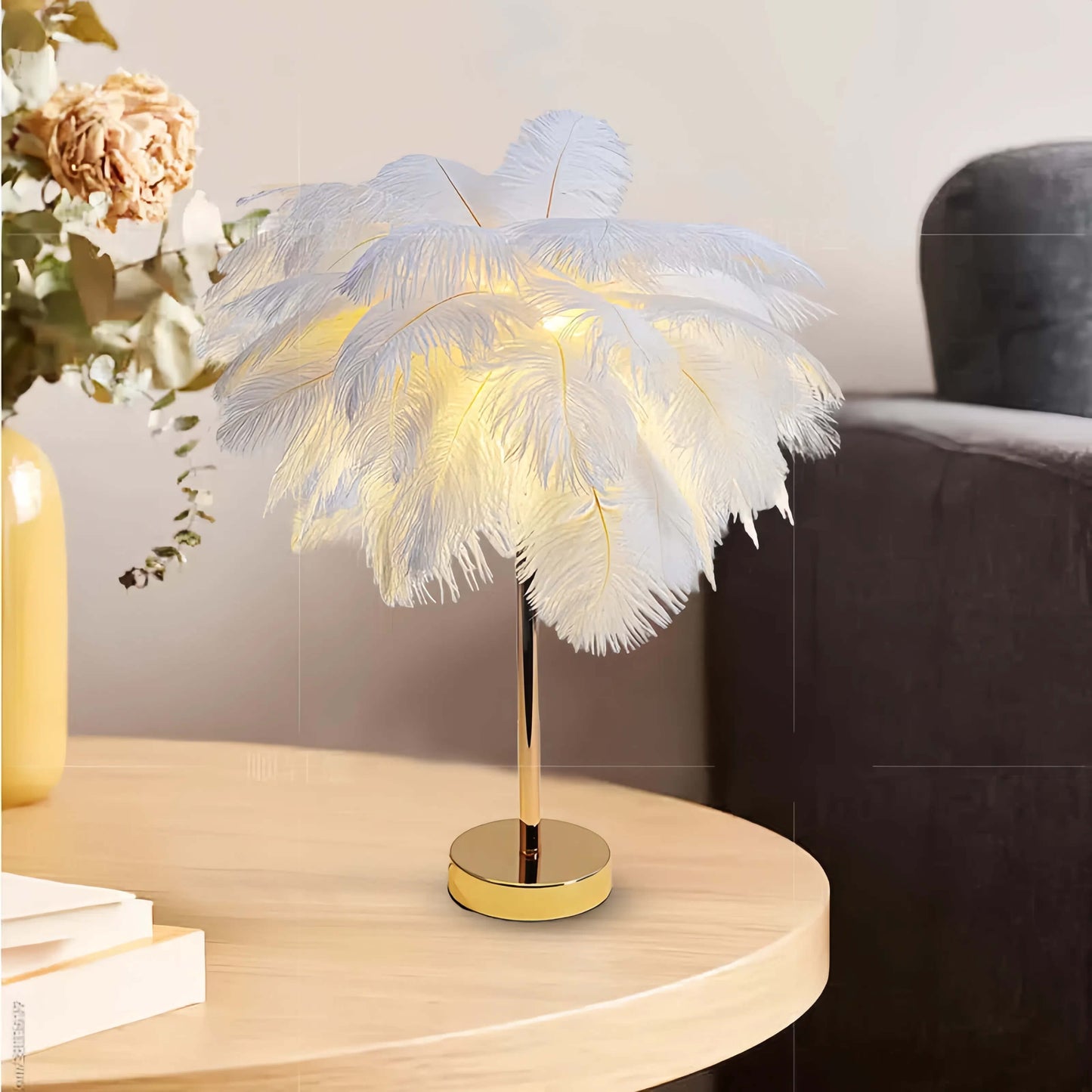 Feather Table Lamp