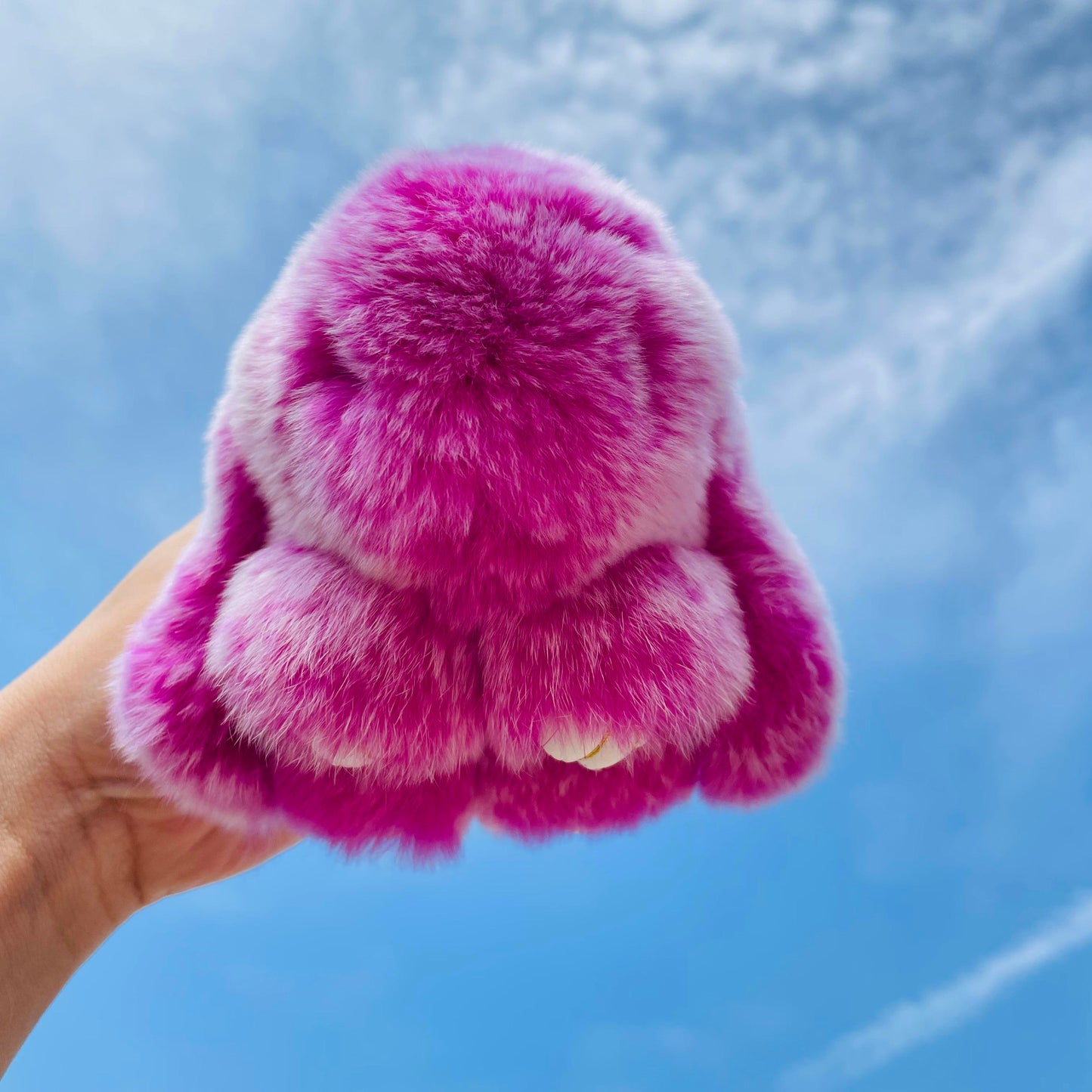 Handmade Cute Plush Bunny Keychain