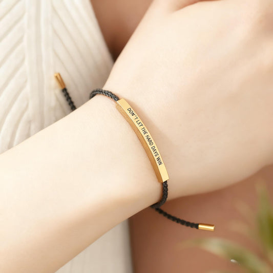 Don’t Let the Hard Days Win” Bracelet – Meaningful Gift of Strength & Encouragement