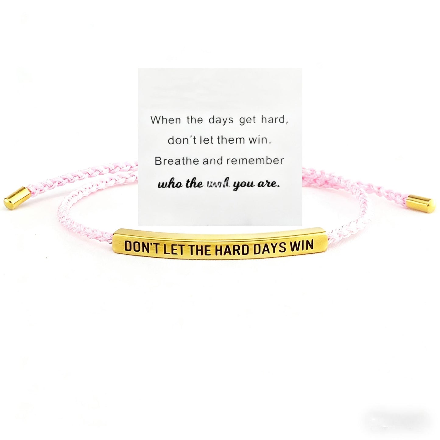 Don’t Let the Hard Days Win” Bracelet – Meaningful Gift of Strength & Encouragement