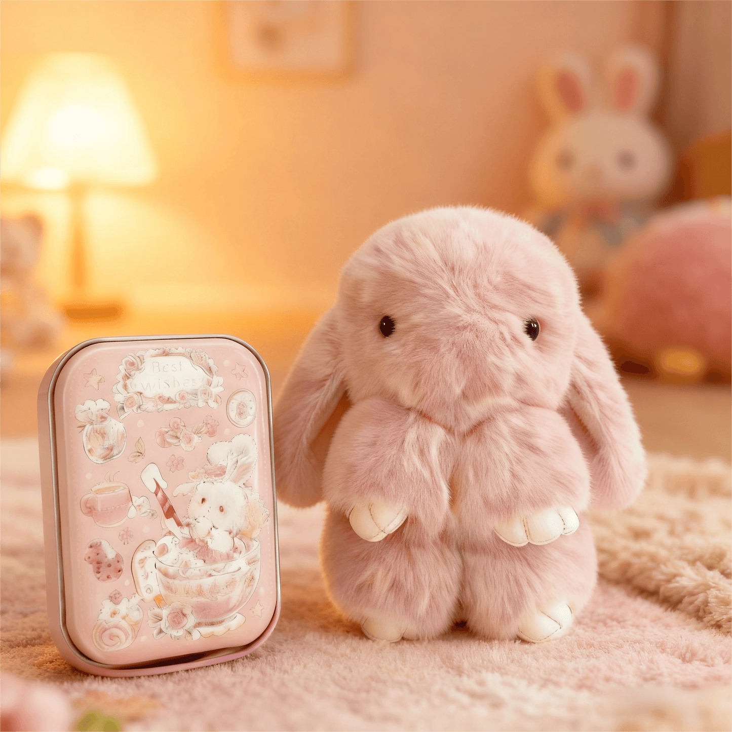 Meet your new favorite accessory — our handmade plush bunny keychain! 🐰