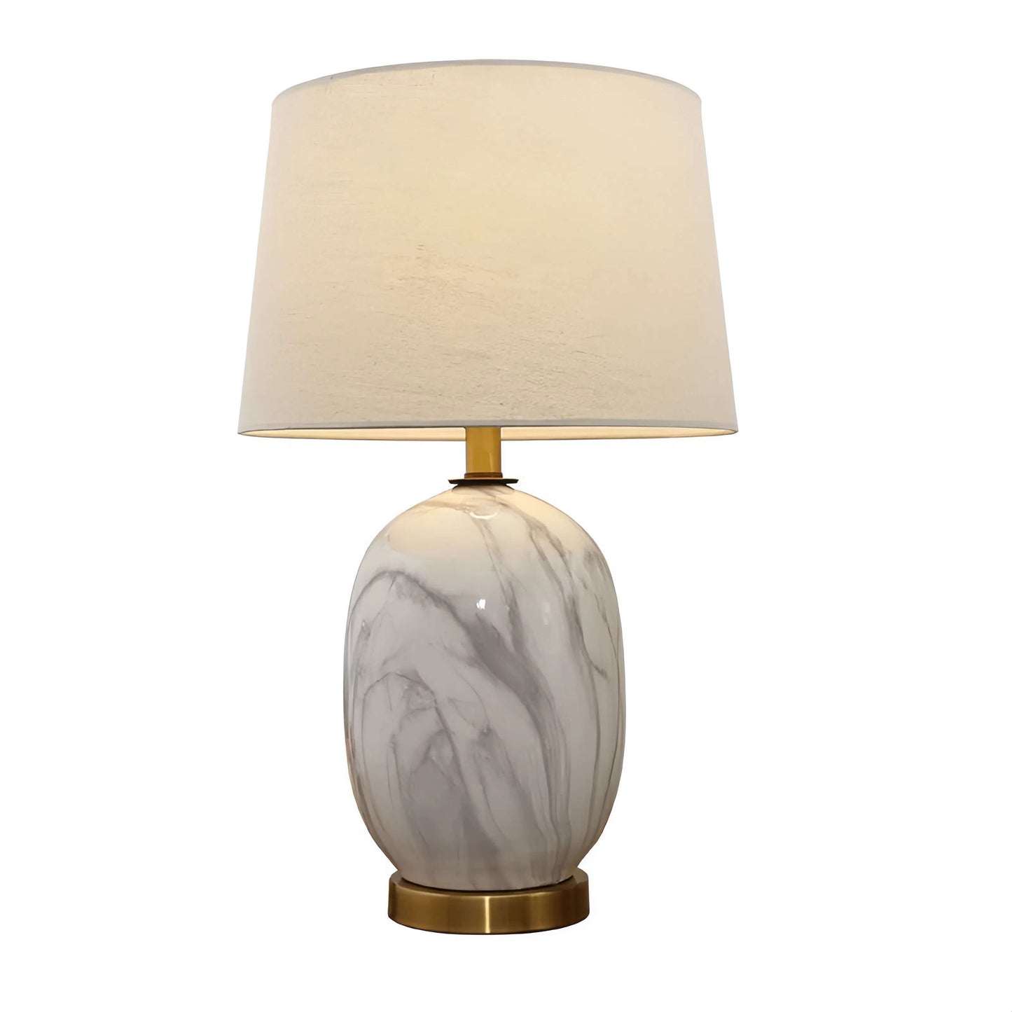 Ceramic and Marble Table Lamp