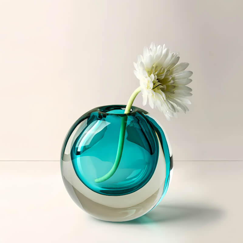 Color Spectrum Glass Vase