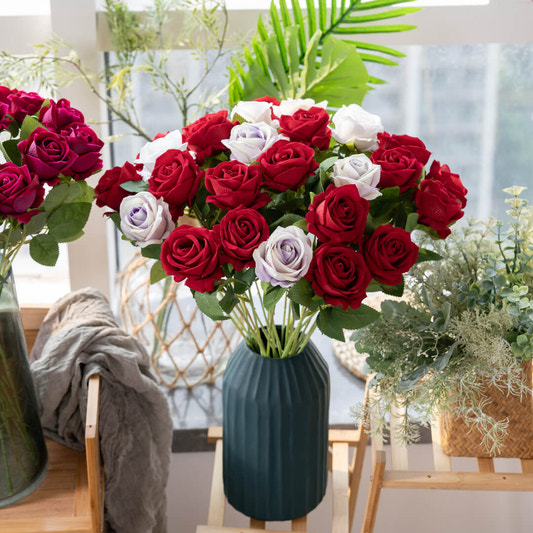 A bouquet of roses, emitting a subtle fragrance.