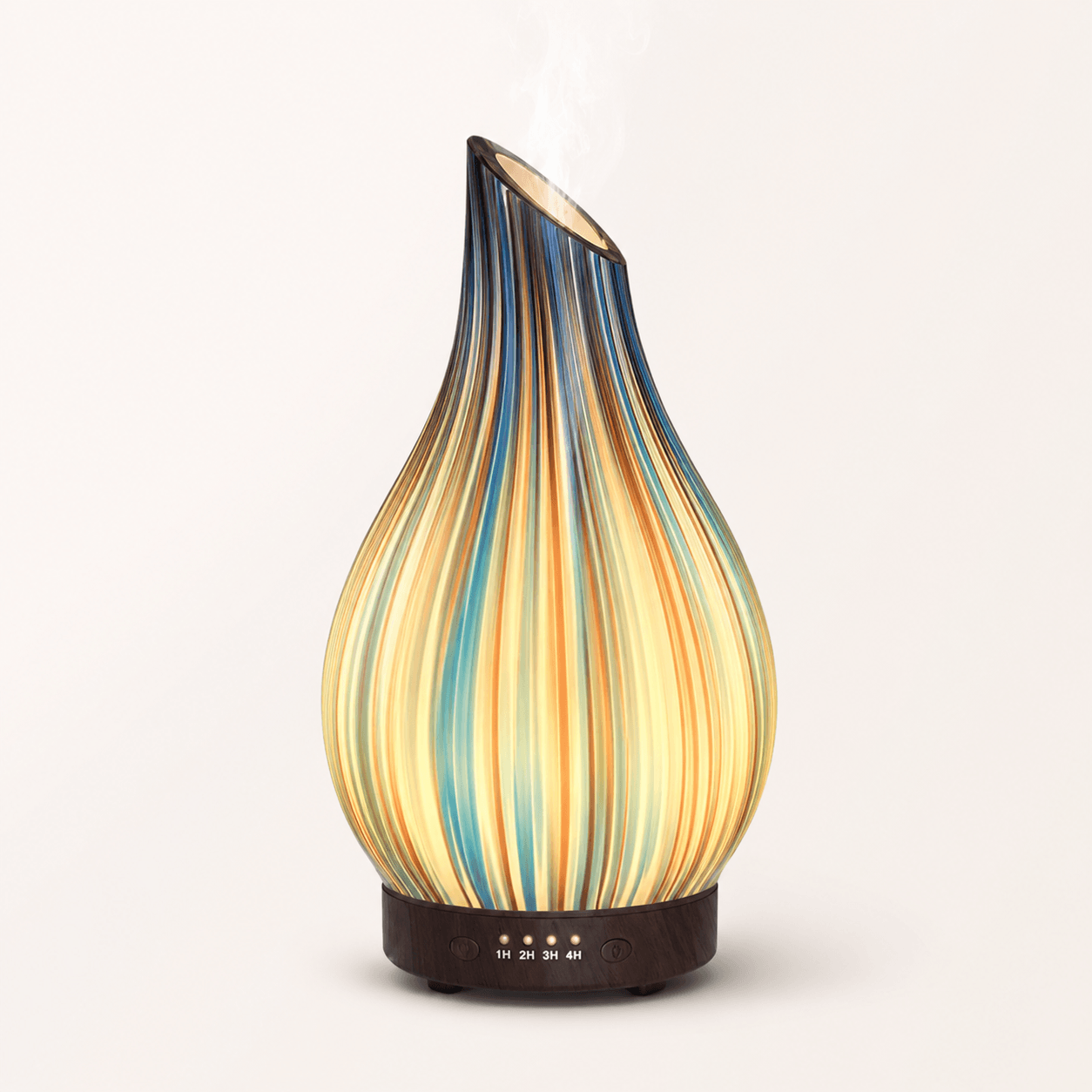 Aurora Stripe Firework Night Light 3D Aroma Diffuser with colorful striped glow and soft mist
