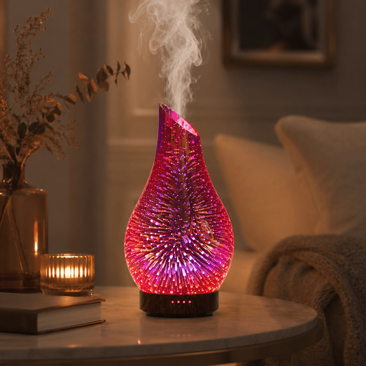 Firework Night Light 3D Aroma Diffuser