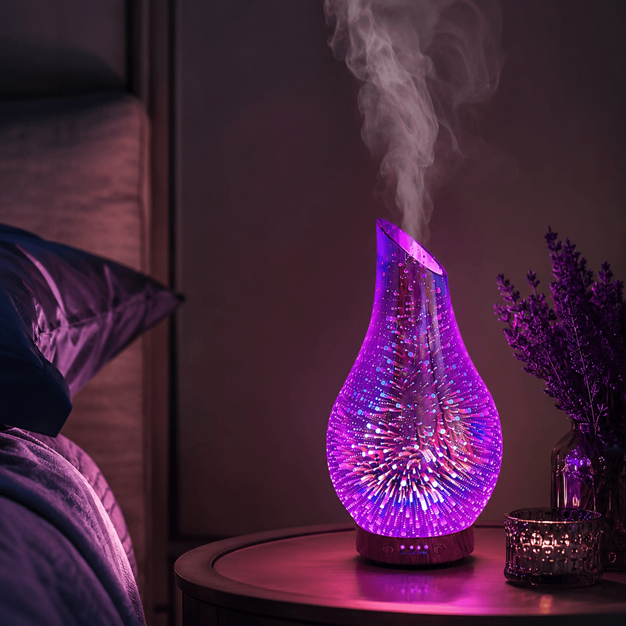 Firework Night Light 3D Aroma Diffuser