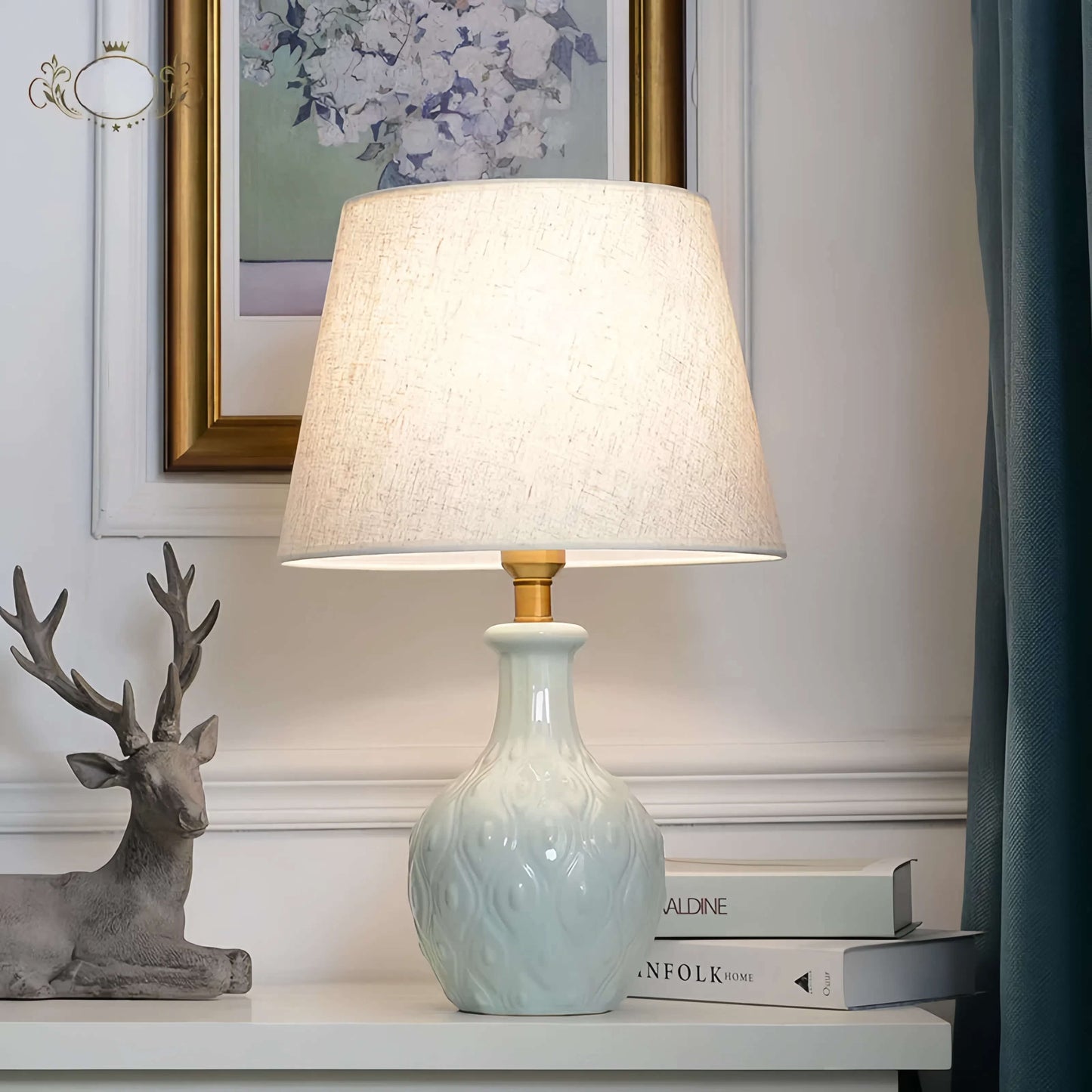 Handcrafted Ceramic Art Table Lamp