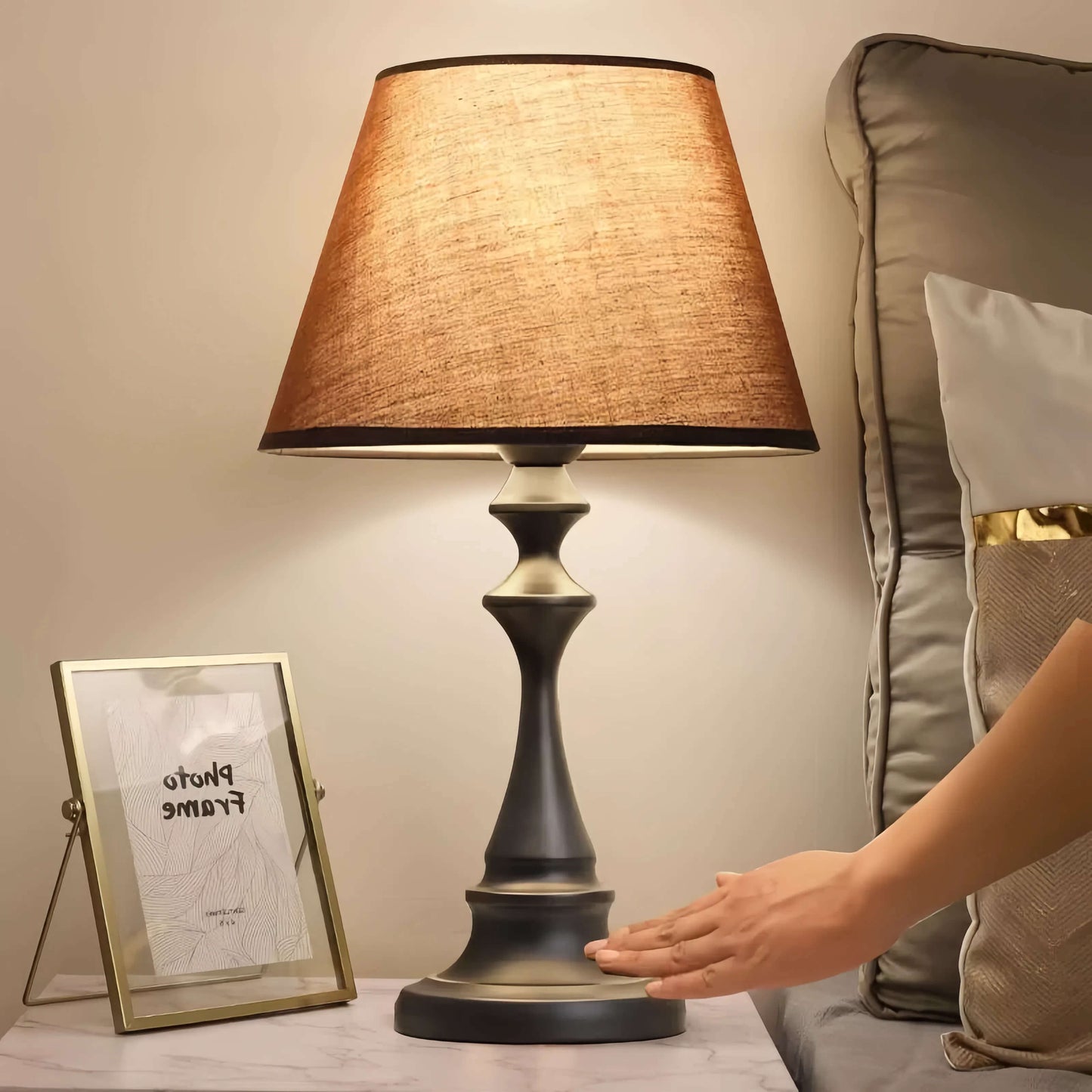 Control Table Lamp with Adjustable Lighting