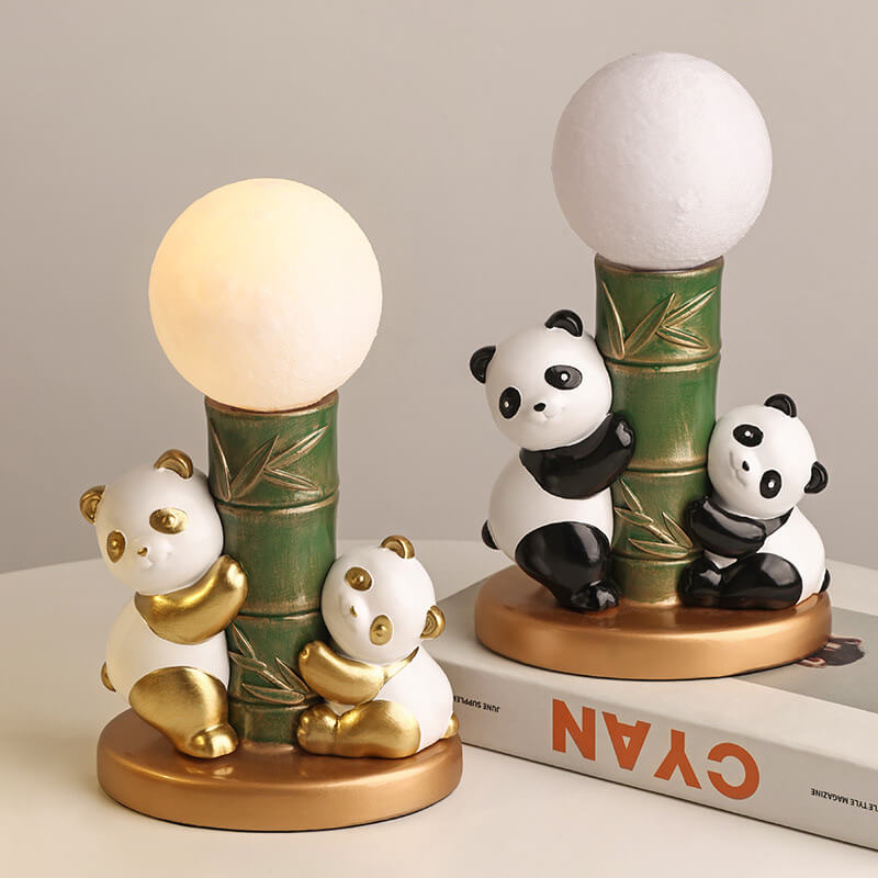 Panda moon lamp display photo 1