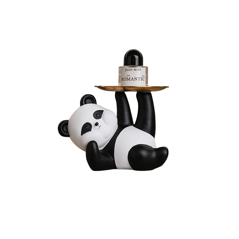 Panda tray white background photo