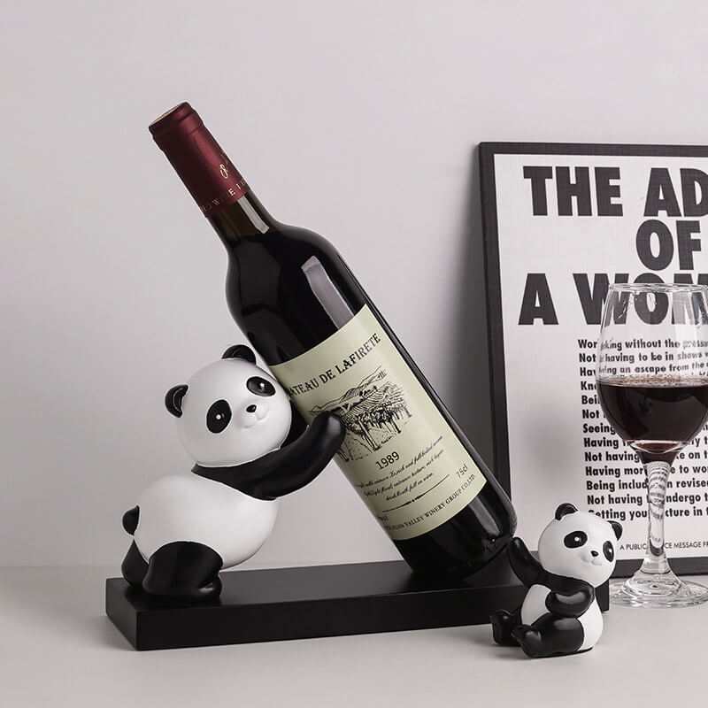 Panda wine rack display photo 1