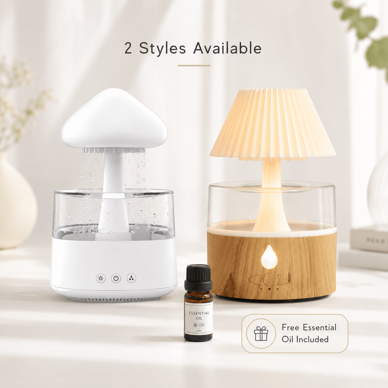 Humidificateur et diffuseur en forme de nuage de pluie